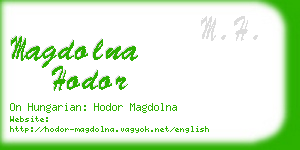 magdolna hodor business card